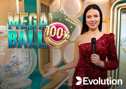 Mega Ball - Evolution casino game on 747 Live